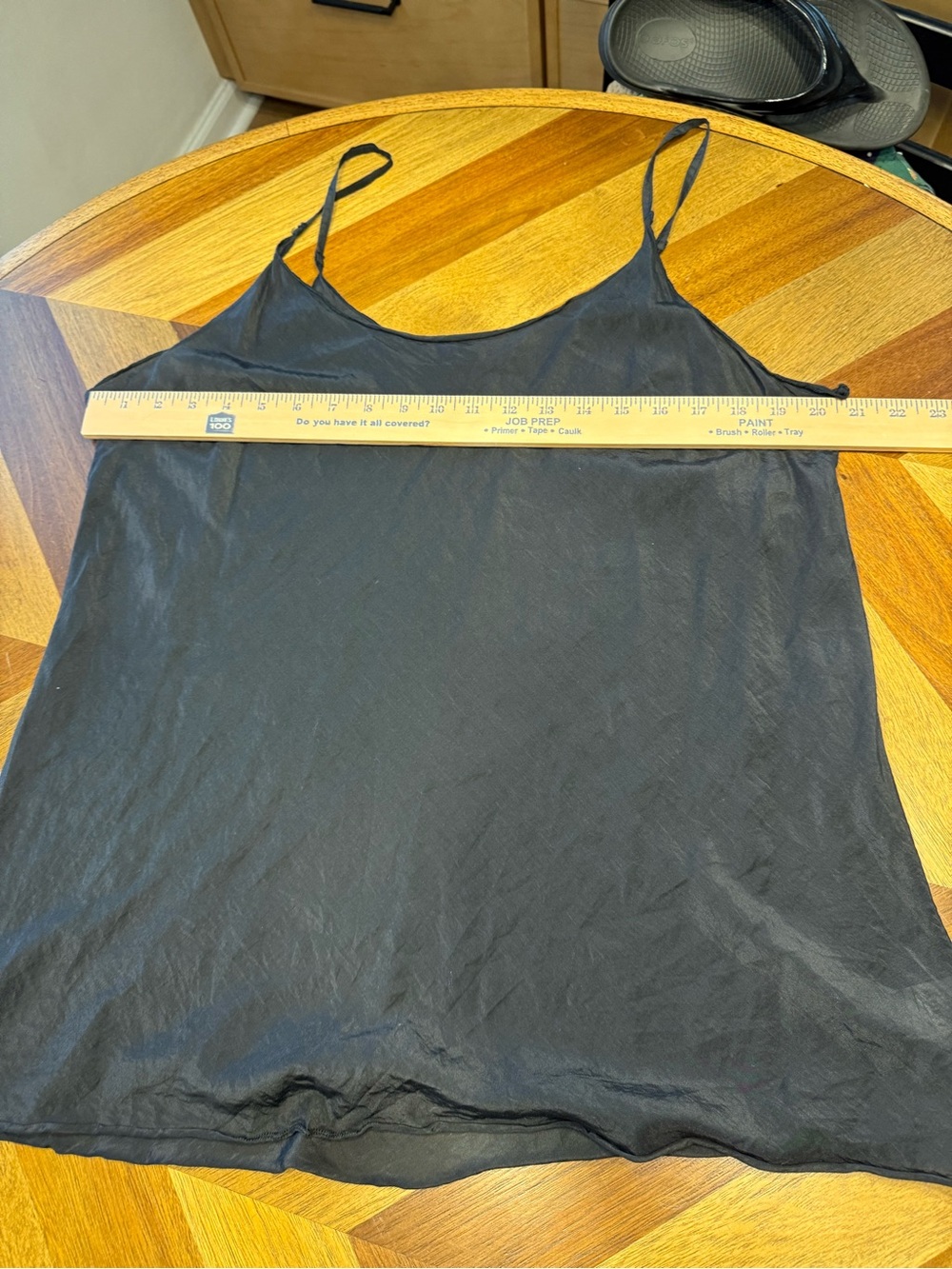 CP Shades Black Sheer Camisole with Adjustable Straps silk blend XL - Picture 6 of 7